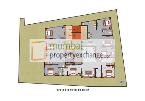 17th - 19th Floor Plan