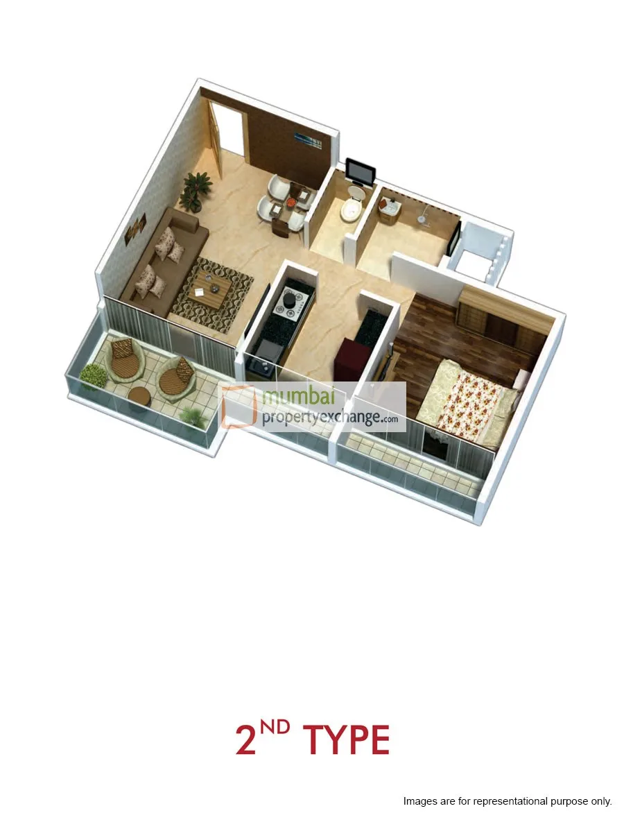 1BHK Plan 2 — photo 3