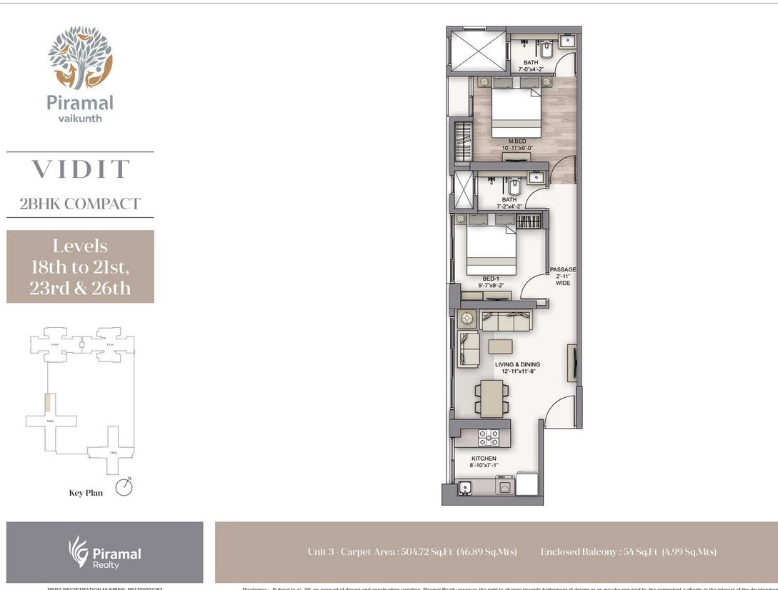 Piramal Vaikunth Vidit 2BHK Compact higher Unit-03