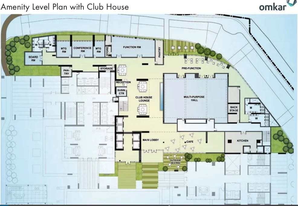 Omkar Alta Monte Amenity Level Plan-Club