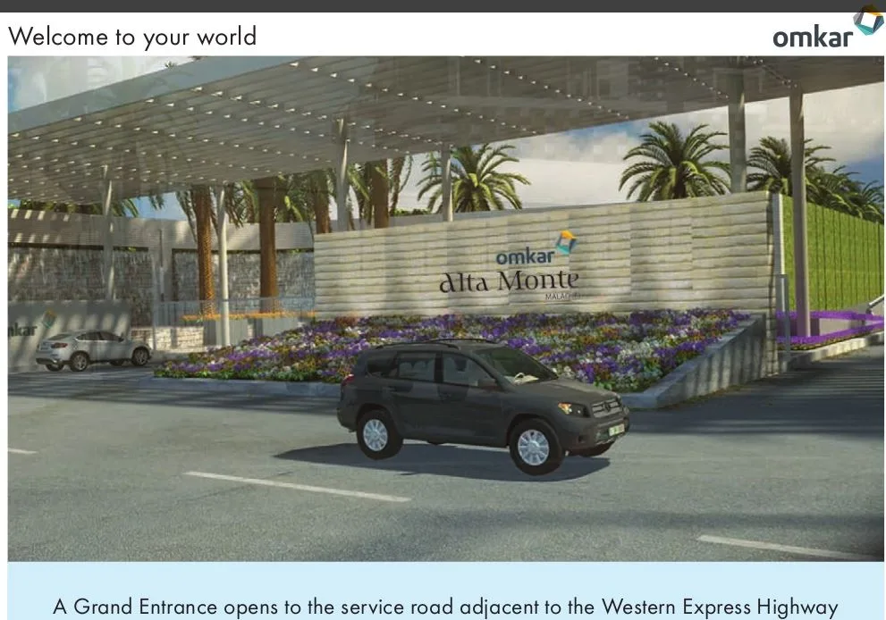 Omkar Alta Monte Grand Entrance