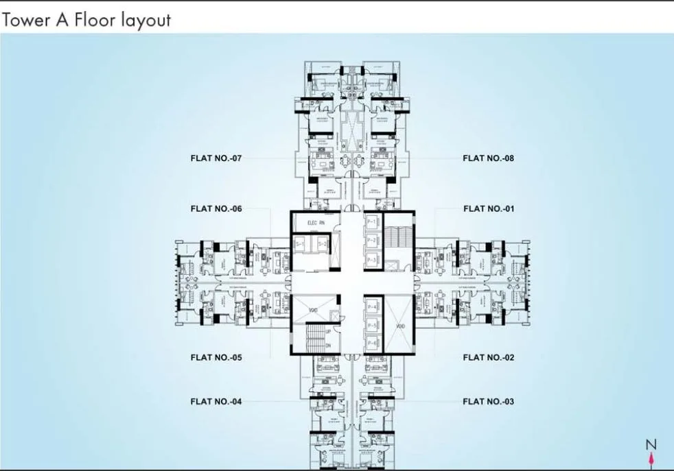 Omkar Alta Monte Tower A Layout