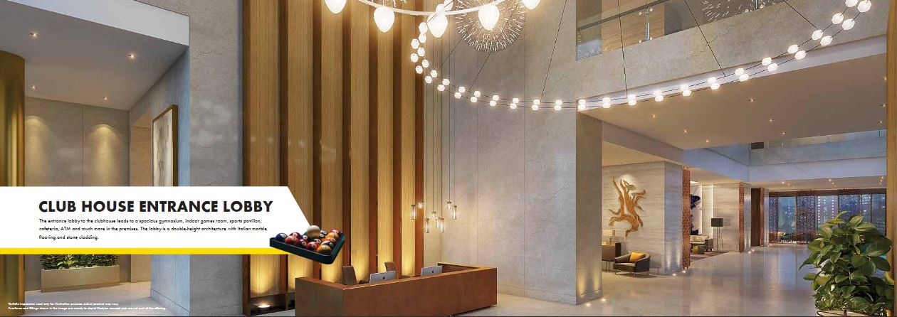 Omkar Alta Monte Club House Entrance Lobby