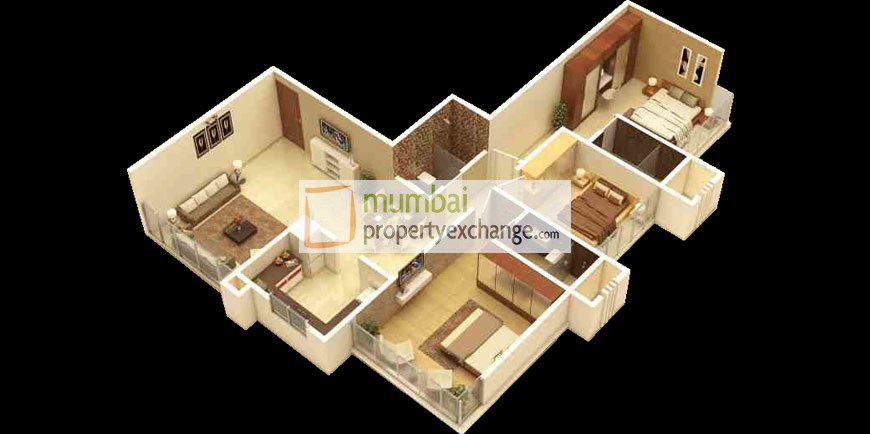 3 BHK Floor Plan