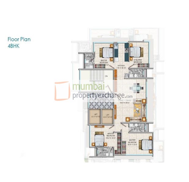 4 BHK Floor Plan