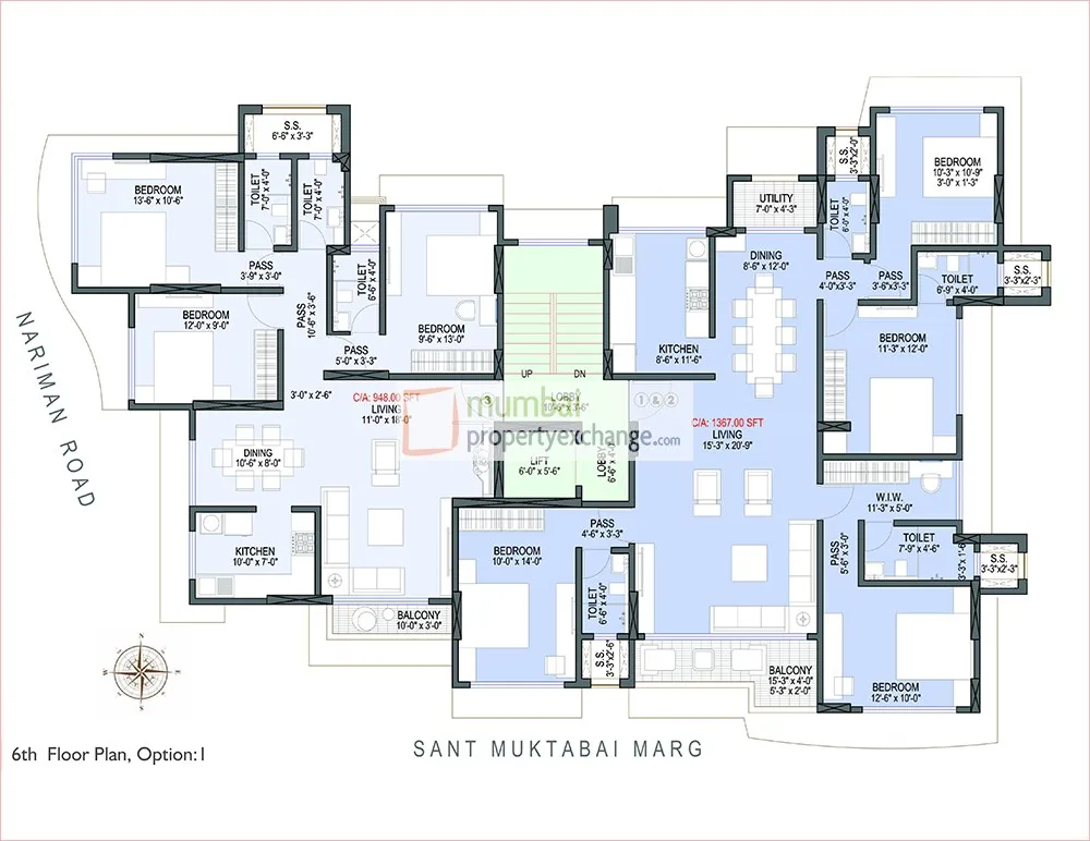 6th Floor Plan 1