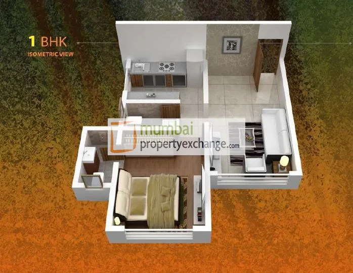 1 BHK Floor Plan