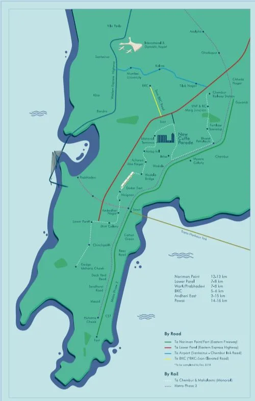 Lodha New Cuffe Parad-Wadala Location Connectivity