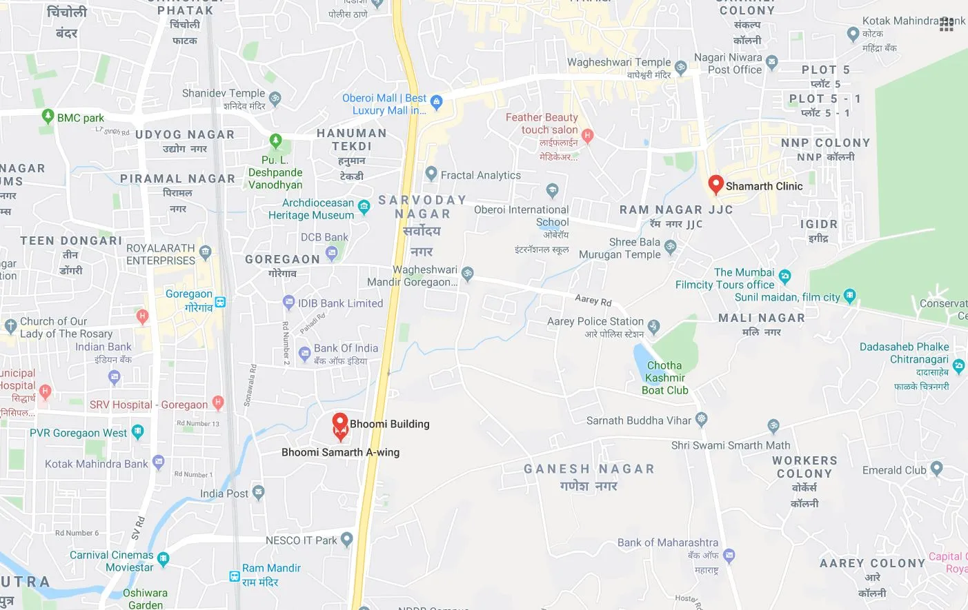 1 BHK Flats on Rent in Bhoomi Samarth, Goregaon East