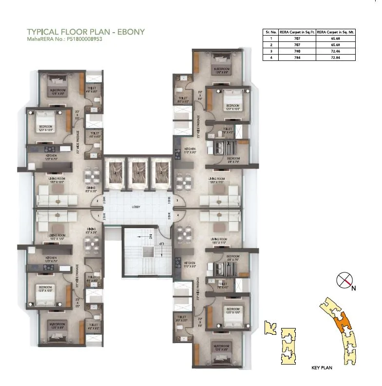 Arkade Earth Typical Floor Plan Ebony