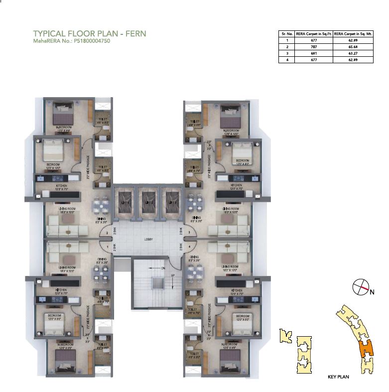 Arkade Earth Typical Floor Plan Fern
