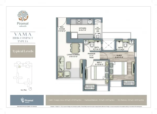 Piramal Vaikunth Cluster 4A Vama 2BHK Compact