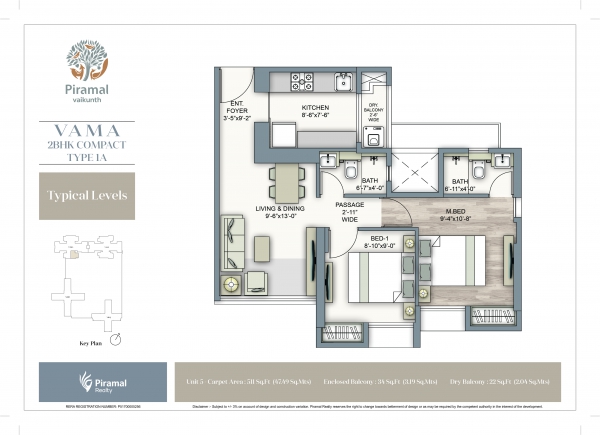 Piramal Vaikunth Cluster 4A  Vama 2BHK Compact