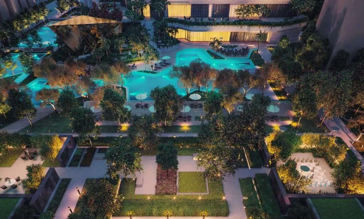 Evening at Lodha Park