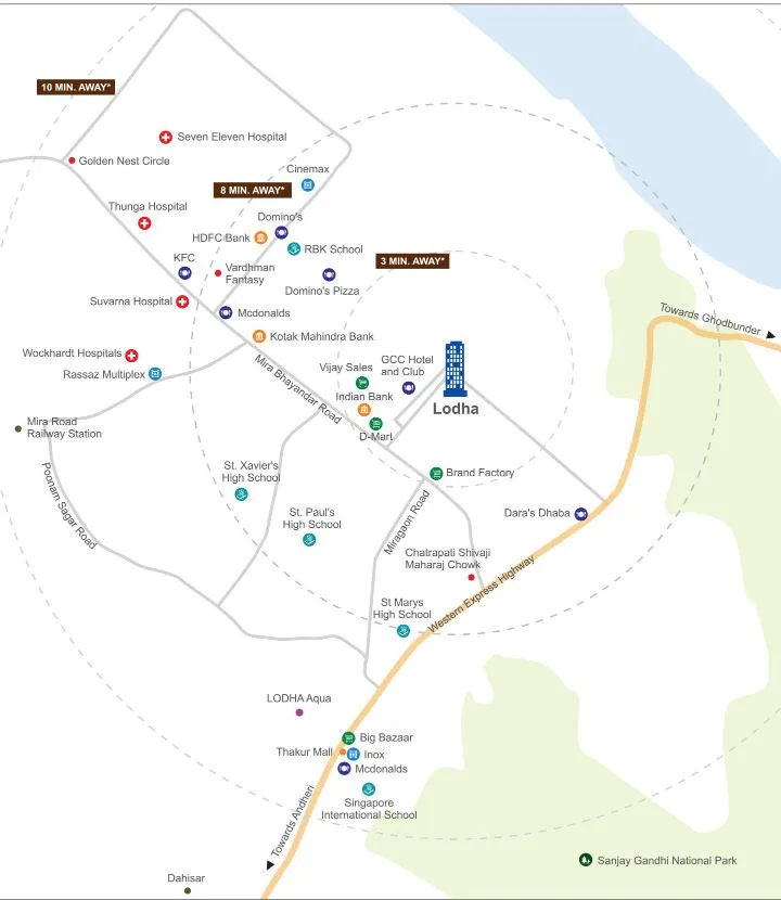 Lodha Codename Bullseye Loctaion Connectivity