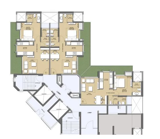Lodha Codename Bullseye Typical Plan Type-1
