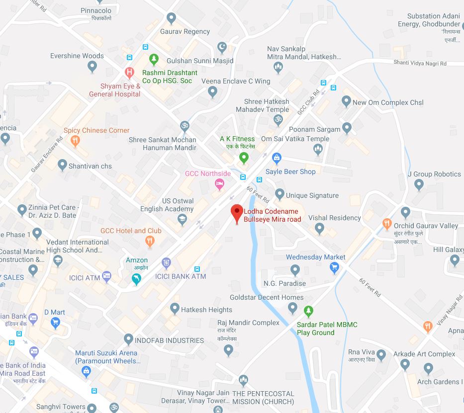 Lodha Codename Bullseye Loctaion Map