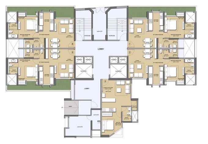 Lodha Codename Bullseye Typical Plan Type-4