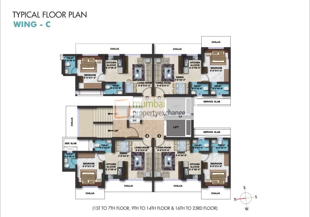 C Wing Floor Plan