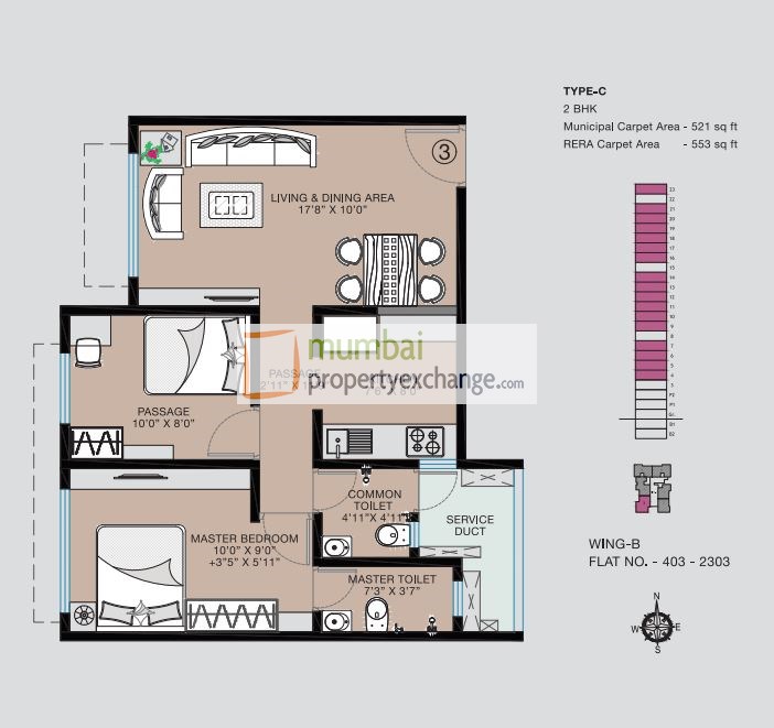 TYPE C 2BHK