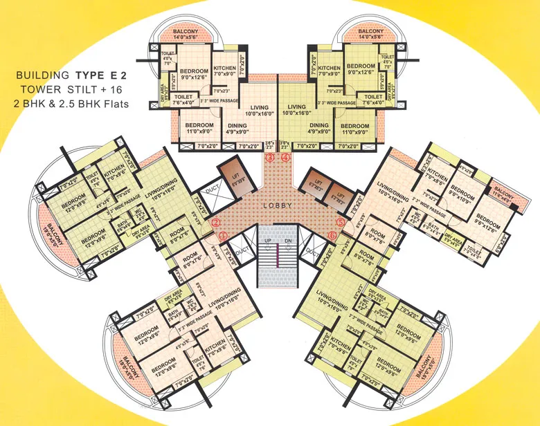 2½ BHK Flats for Sale in Rutu Towers, Thane West