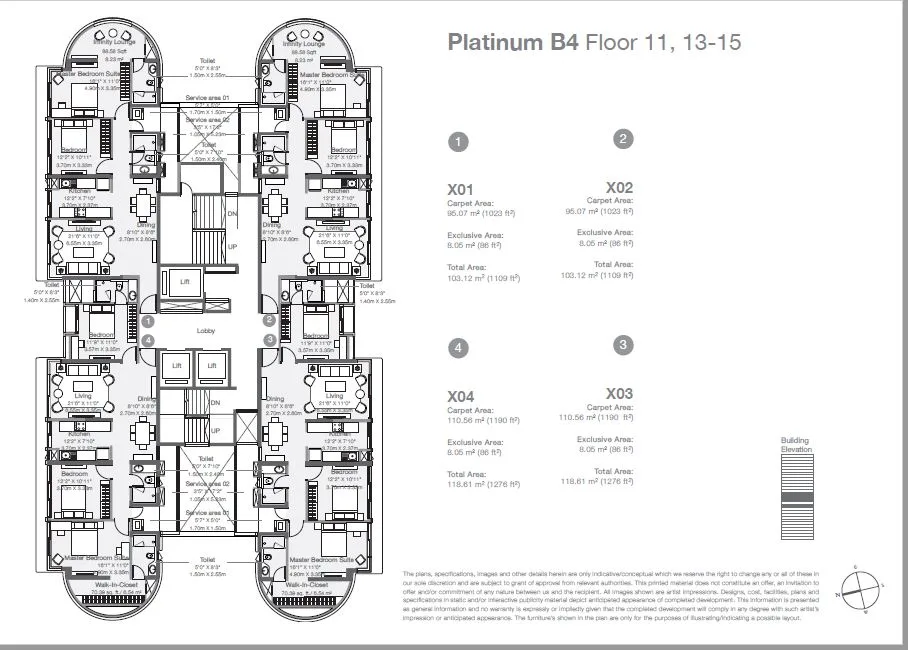 Godrej Platinum B4 Floor 11-13 to 15