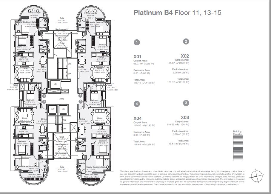 Godrej Platinum B4 Floor 11-13 to 15