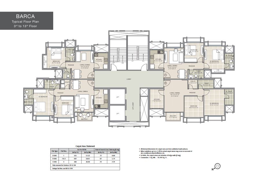 Barca Typical Floor Plan 3rd-13th Floor