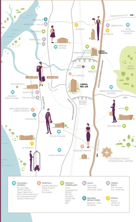 Lodha Be Air Location Connectivity