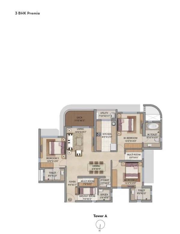 Lodha Bel Air 3BHK Premia