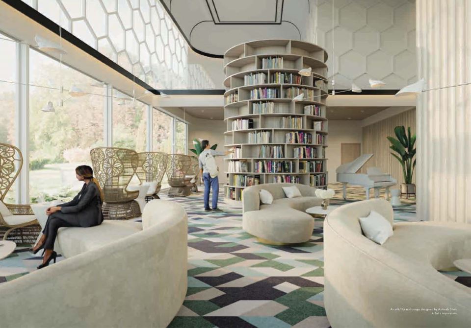 Lodha Be Air Library-Cafe Lounge