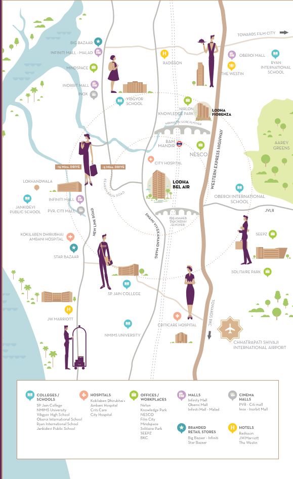 Lodha Be Air Location Connectivity