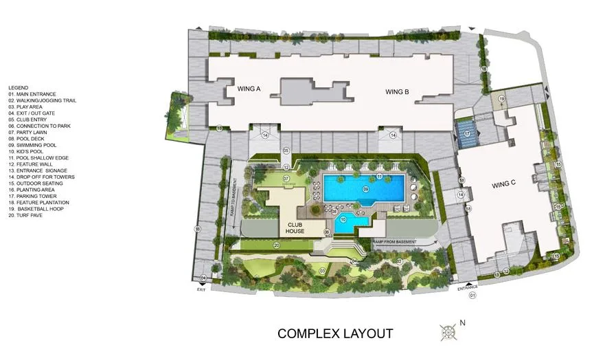 Kalpataru Magnus Complex Layout