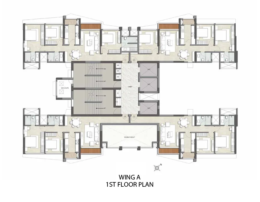 Kalpataru Magnus Wing A 1st Floor Plan