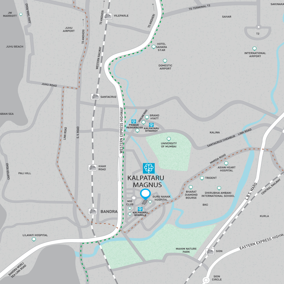 Kalpataru Magnus Location Map