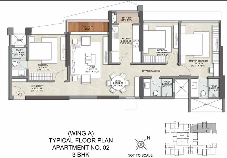 Kalpataru Magnus Wing A Apartment No 2-3BHK