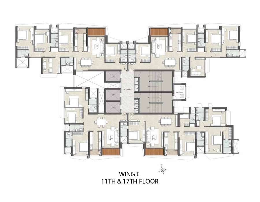 Kalpataru Magnus Wing C 11th---17th-floor