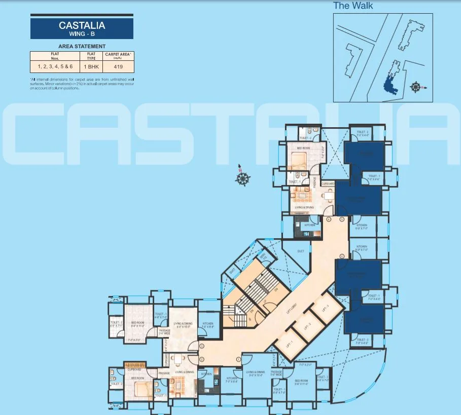 Castalia Wing B Typical Floor Plan — photo 13