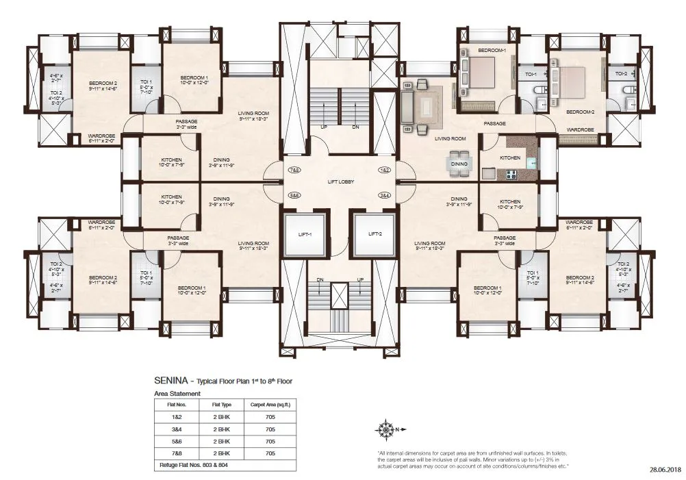 Senina Typical Floor Plan 1st-8th Floor — photo 12