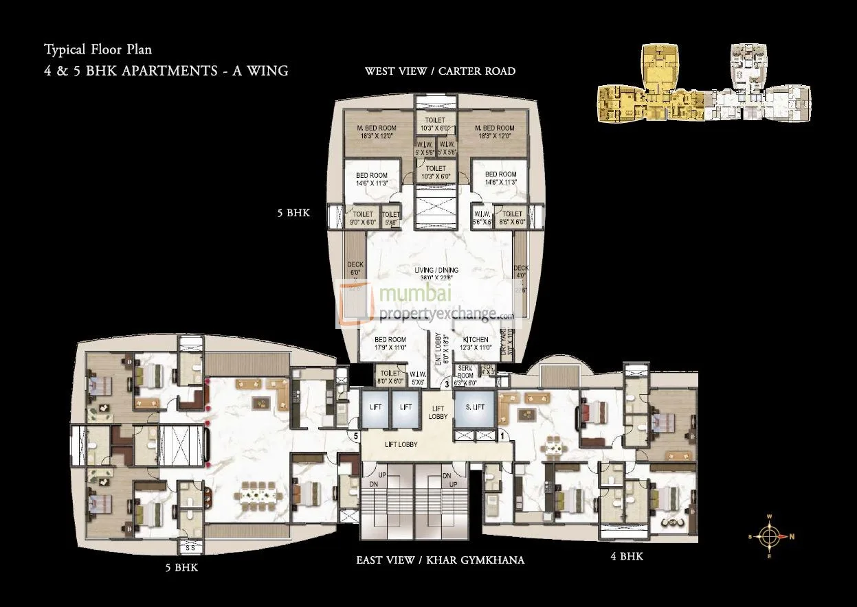 4&5BHK Floor Plan