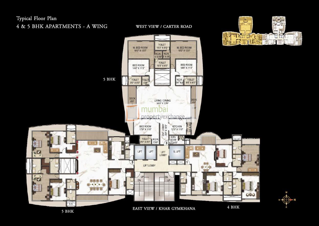 4&5BHK Floor Plan