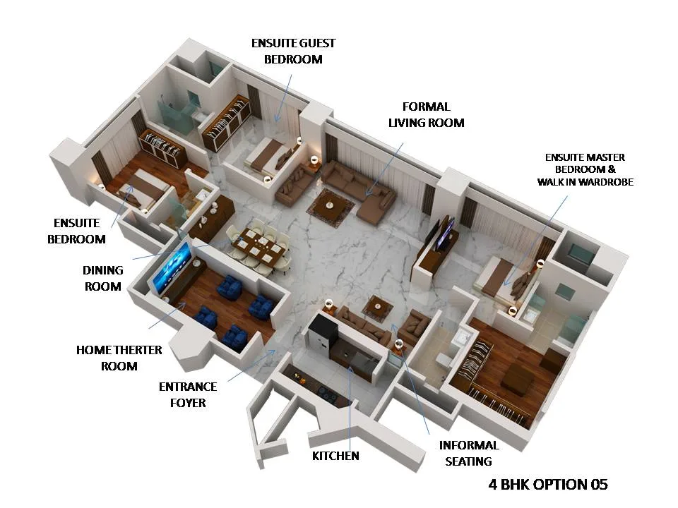 Adhrit 4BHK Plan