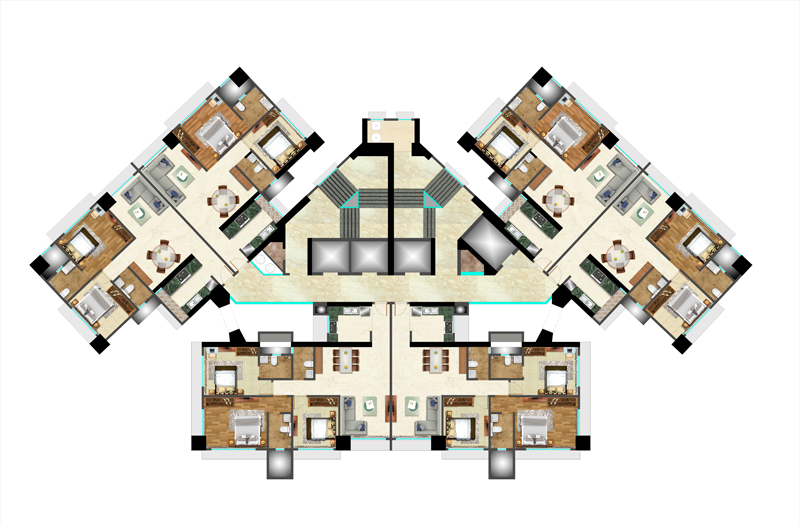 Adhrit Typical Floor Plan