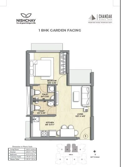 Chandak Nishchay 1BHK City Facing