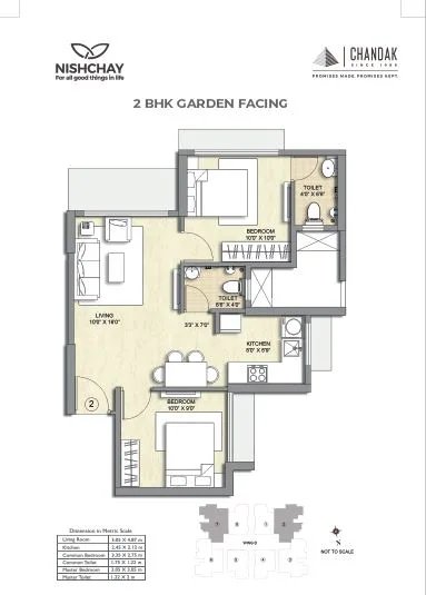 Chandak Nishchay 2BHK City Facing
