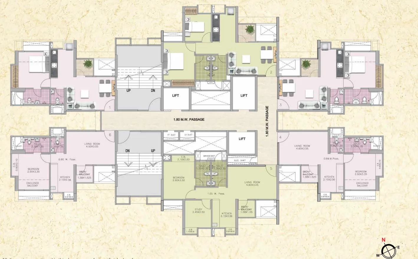 Puraniks Tokyo Bay , Thane West — floor plan 1