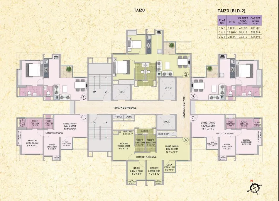 Puraniks Tokyo Bay Bldg 2 Typical Plan — photo 14