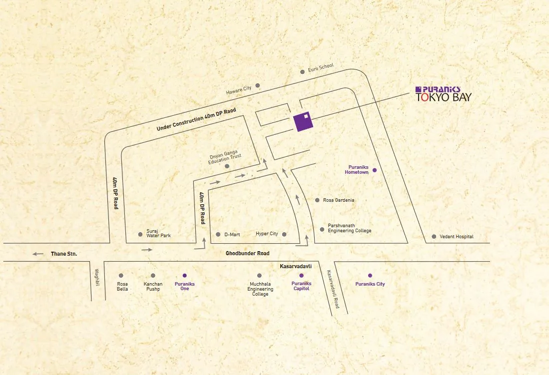 Puraniks Tokyo Bay Location