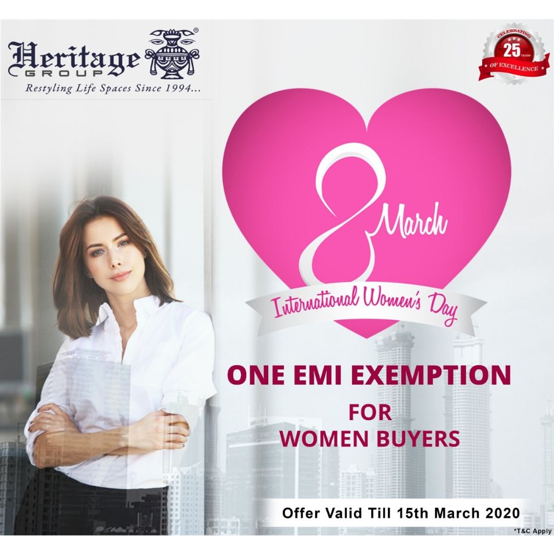 One EMI Exemption For Women Buyers Valid Till 15th March