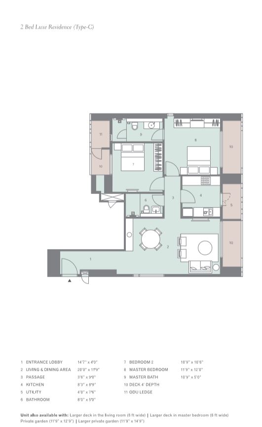 Lodha SmartMove 2BHK Luxe Type C